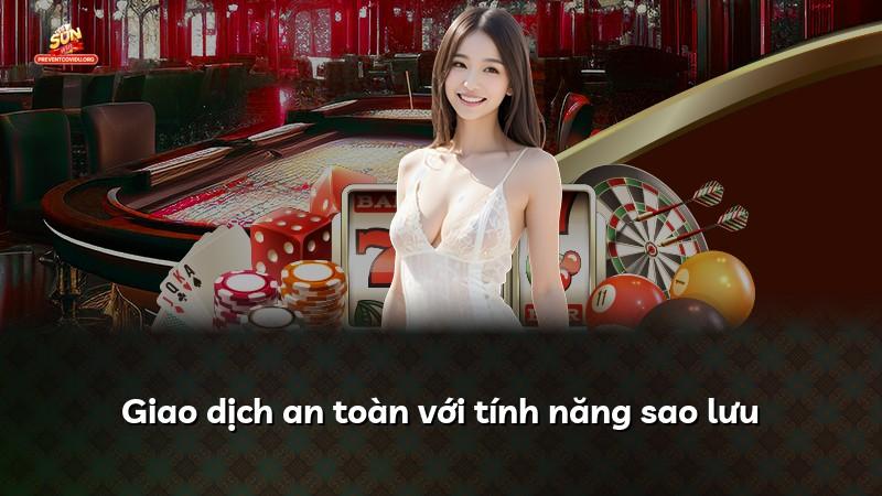 Giao dịch an toàn với tính năng sao lưu